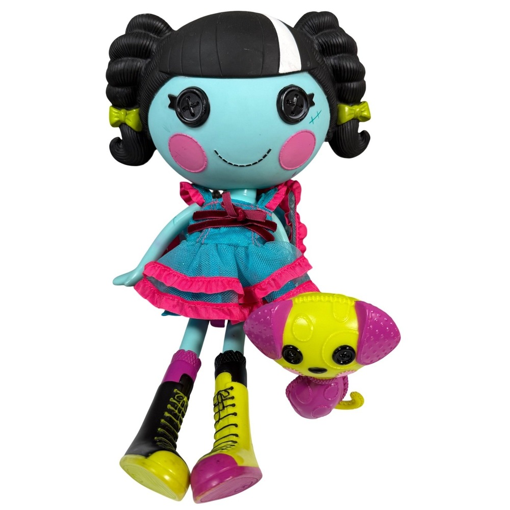 Lalaloopsy Scraps Stitched N Sewn Doll 13in W/ Pet Dog Toy Frankenstein